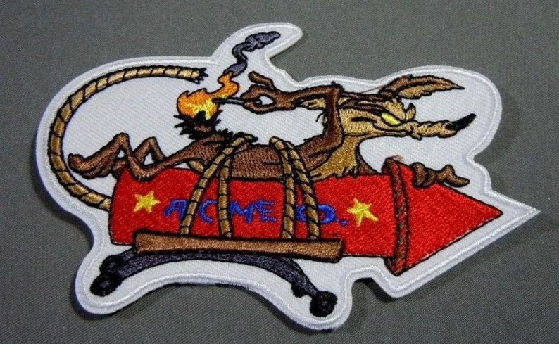  Wile E Coyote Rocket Morale Patch -Made in The USA
