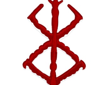 CSM Anime Inspired Berserker Patch (3.6 Inch) Embroidered Iron-on Badge DIY Costume Viking Medieval Brand Jacket, Backpack, Cap Gift Patches