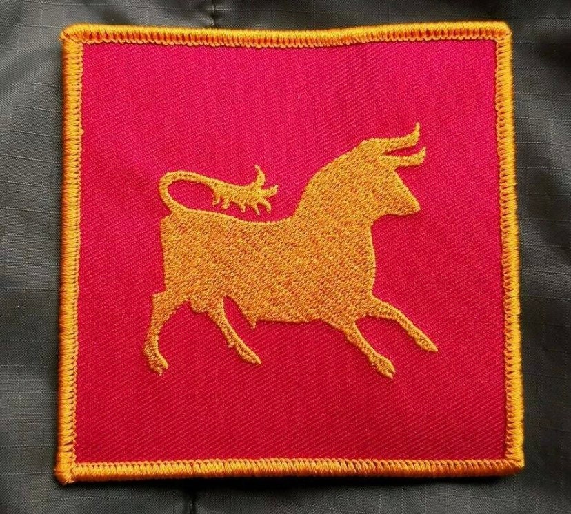 Fall-out New Vegas Caesars Legion-patch (3,5 inch) klittenbandbadge DIY-kostuum retro gamerjack, rugzak, pet, hoed, tas, cadeaupatches