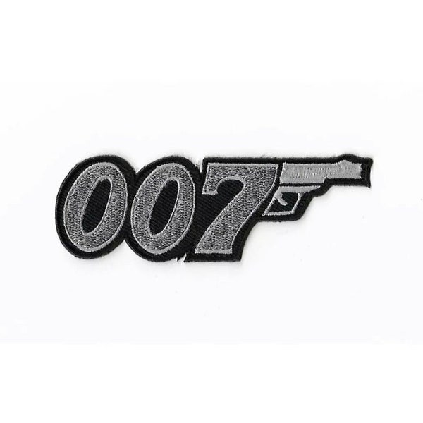 007 Patch James Bond (3.5 Inch) Embroidered Iron or sew on Badge Spy Movie Applique MI5 British Secret Service DIY Costume Gift Patches