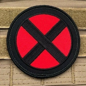 X-Men Patch (3.5 Inch) Embroidered Hook and Loop Badge Super Hero Xmen Emblem Movie Crest Symbol DIY Costume, Cap, Bag, Gift Patches