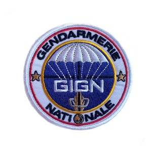 French Gendarmerie Nationale GIGN Patch (3 Inch) Iron-on Badge R6S DIY Costume, Backpack, Jacket, Cap, Hat, Airsoft,  Gift Patches