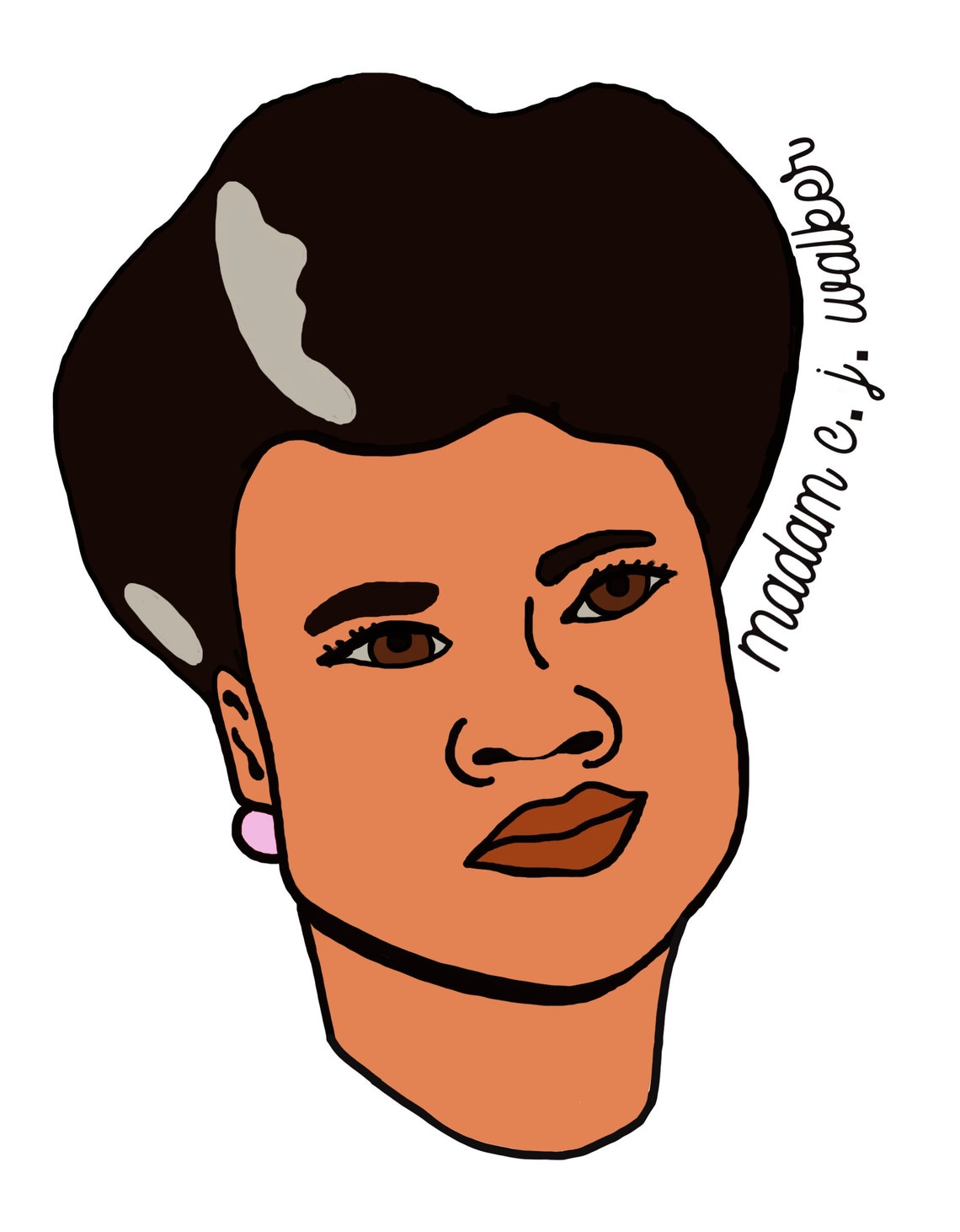 Madam C.J. Walker Sticker Etsy