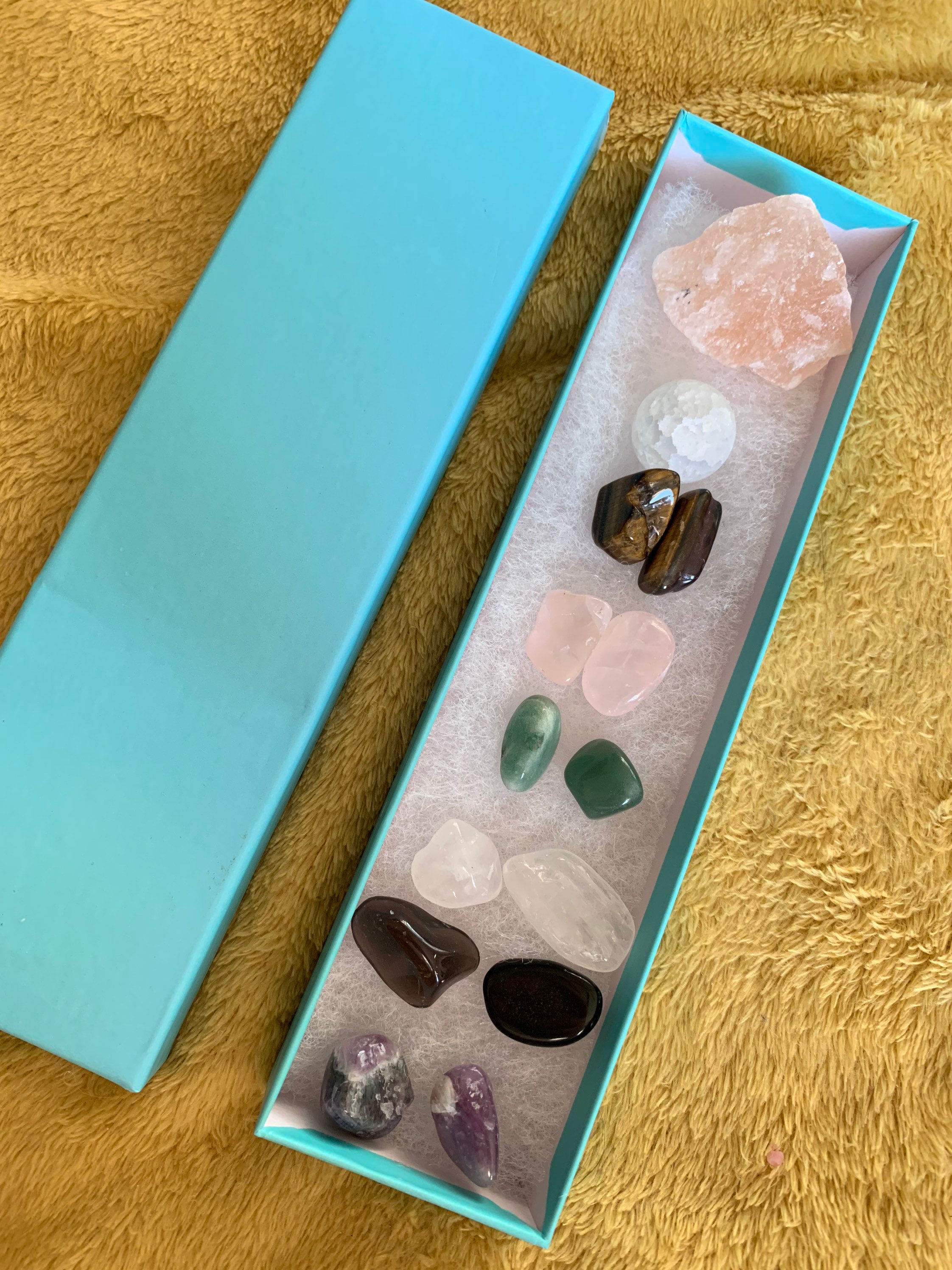 Crystal Gift Box 2 with Assorted Gemstones and crystals Etsy