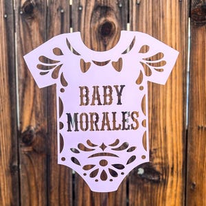 Custom Papel Picado Baby Shower Centerpieces and Mini Banner: Cielito Lindo Theme