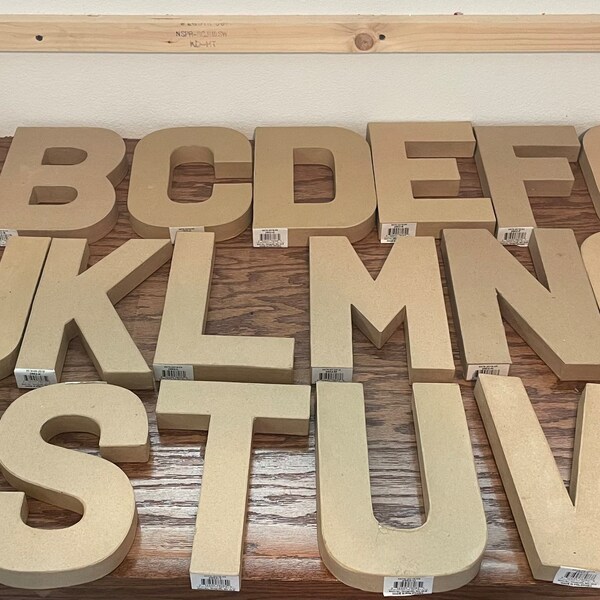 Paper Mache Letters Etsy
