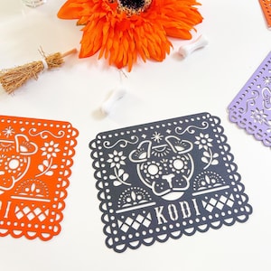 Personalized Dog Dia de los Muertos Papel Picado Banner: Altar Decor image 10