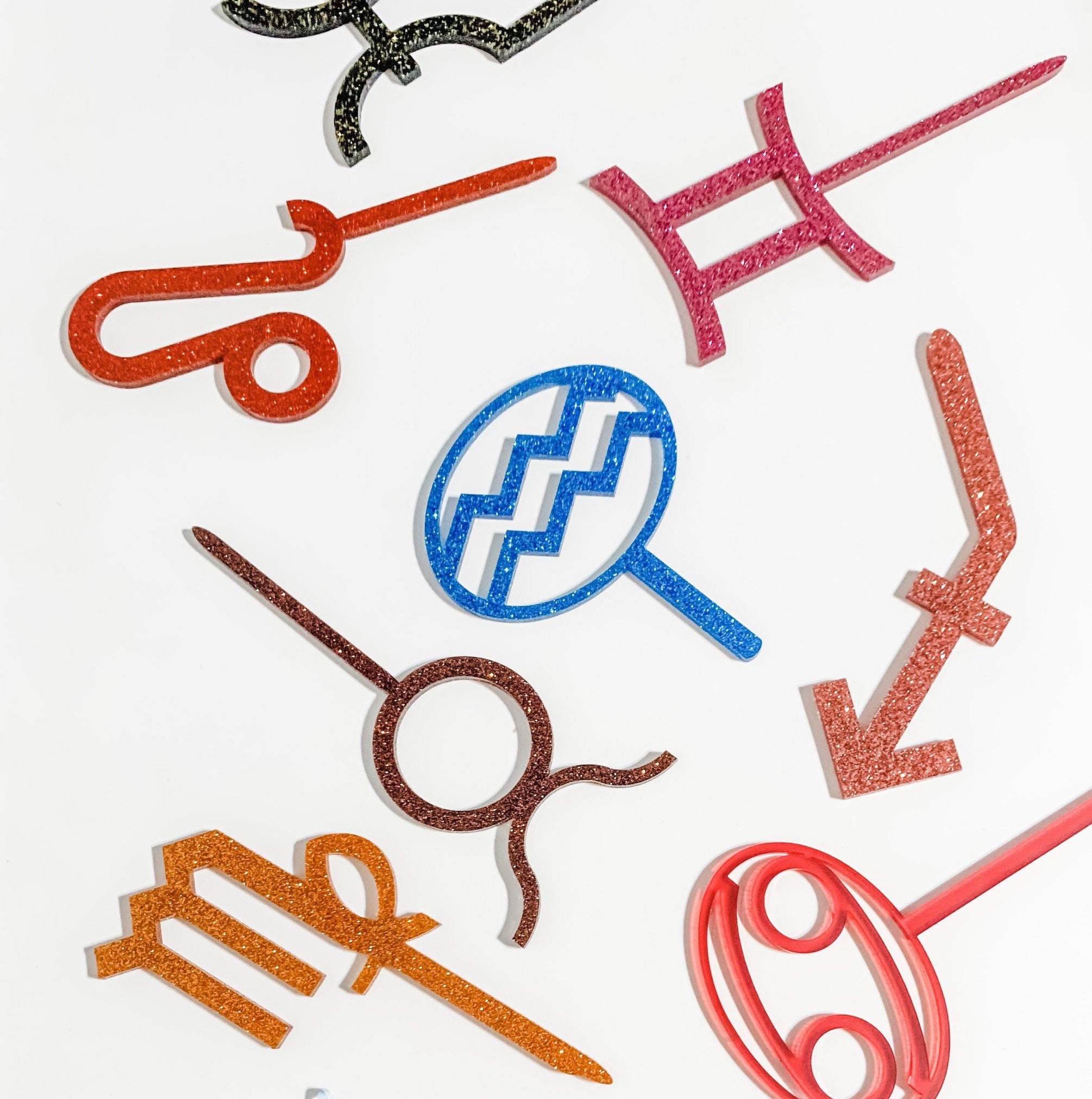 Zodiac Cupcake Toppers Sets of 12 Etsy