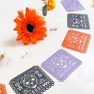 Personalized Dog Dia de los Muertos Papel Picado Banner: Altar Decor image 4