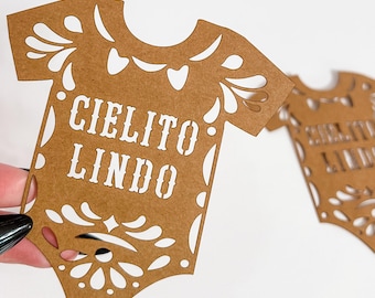 Custom Cielito Lindo Papel Picado Baby Shower Decorations