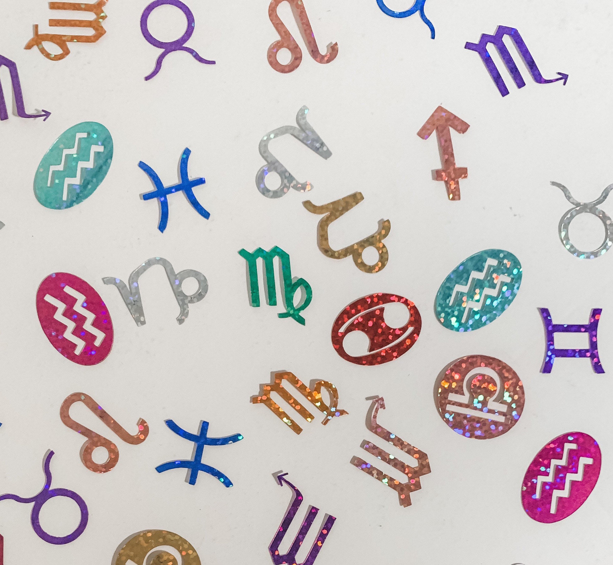 Zodiac Confetti | Table Scatter | Astrology Decorations | Aries | Tau…