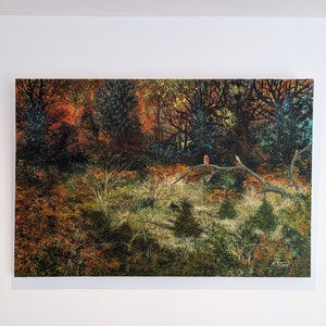 Original Large Canvas Painting, Landscape Painting, Acrylic on Canvas, Original Acrylic Painting, 60cm X 90cm image 2