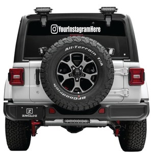 Instagram Name Decal, Instagram Car Decal, Social Media Handle, Facebook Name Decal, Username Sticker, Any Name Decal, Instagram decal
