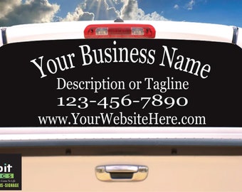 Custom Business Logo Single Color Vehicle Decal Stick, Vinyl Decals Personalized Logo for Outdoors Window Car Sign, Custom Business Car Sign