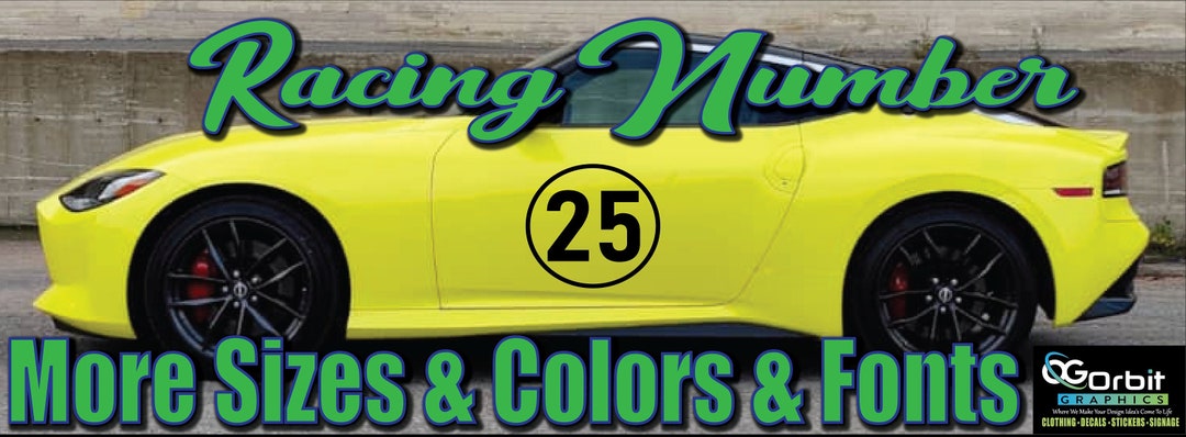 2pc - Racing Decal Stickers, Rally Racing Decal, Car Racing Decal ...