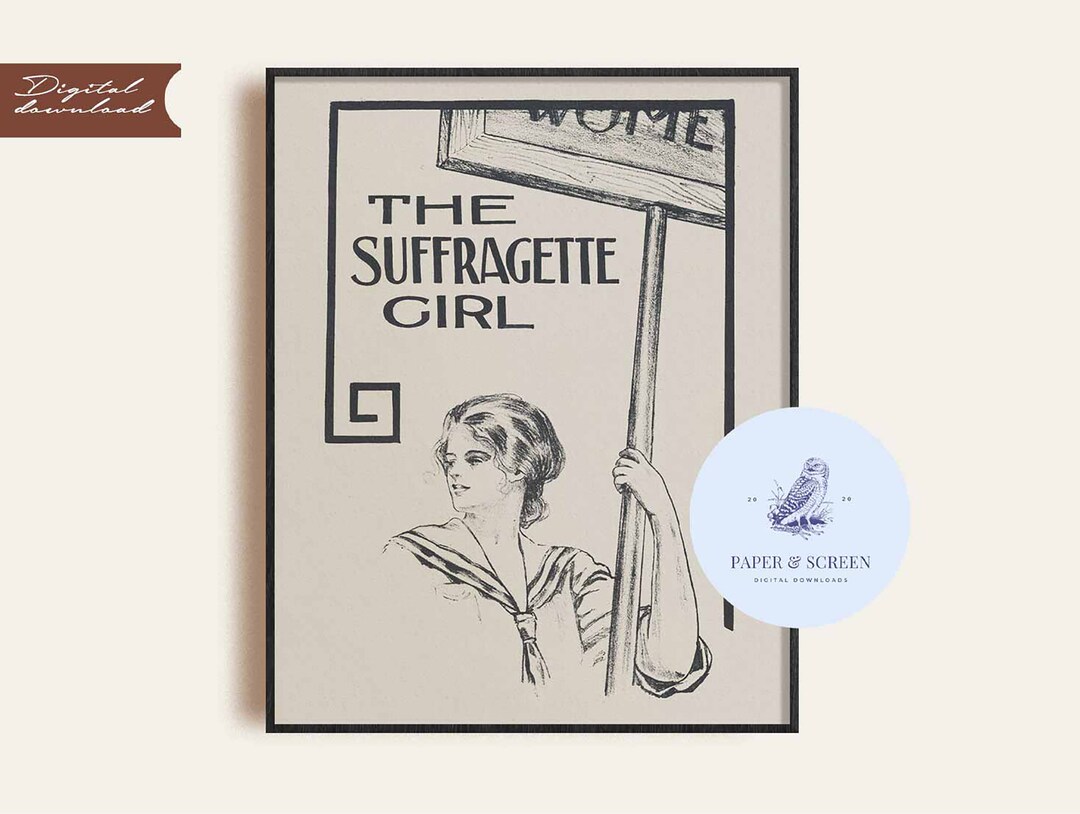 Printable Suffragette Wall Art Women s Rights Digital Etsy UK