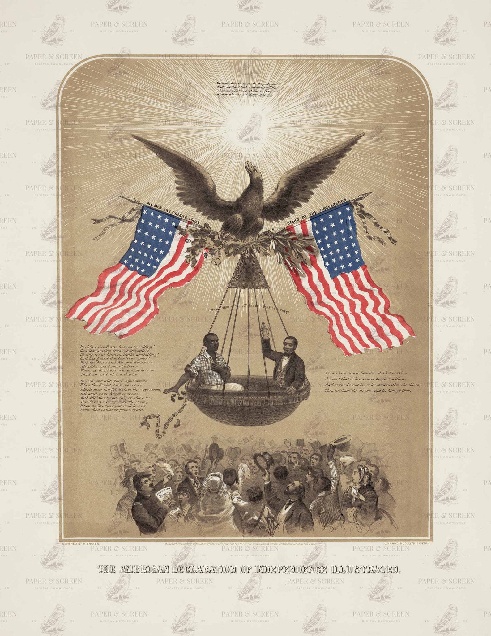 Declaration of Independence Wall Art History Digital Download Etsy