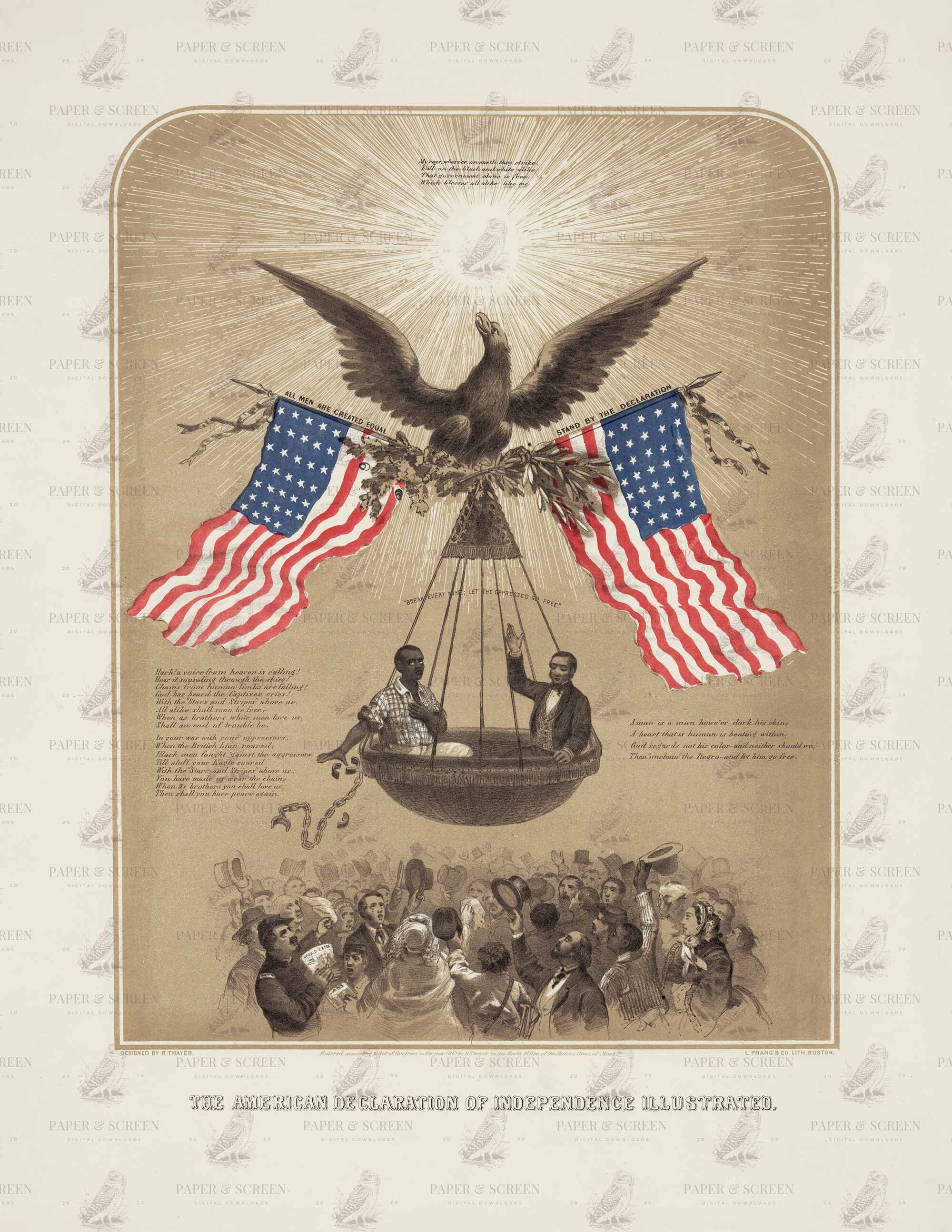 Declaration of Independence Wall Art History Digital Download Etsy