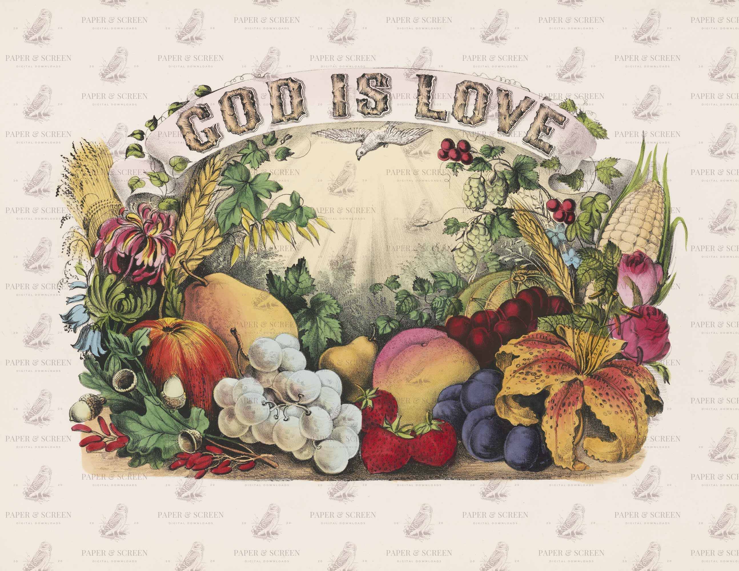 Vintage Religious Wall Art Digital Download Printable Etsy