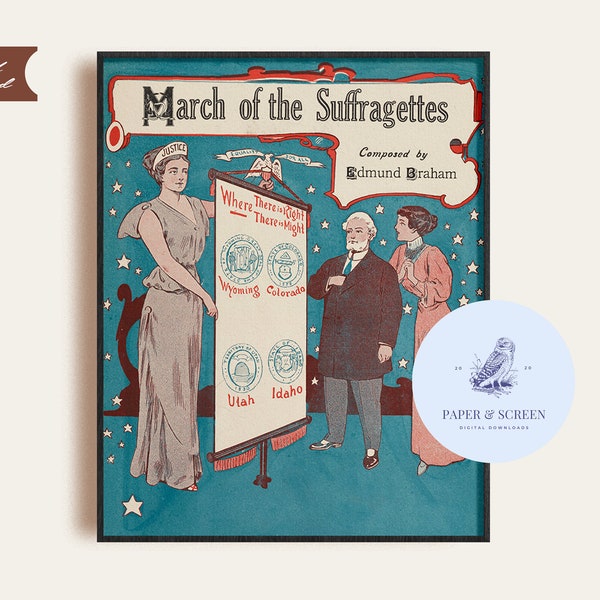 Printable Suffragette Wall Art | Women's Rights Digital Download