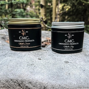 Two Cans of Men&#39;s Hair Grooming Products, Matte Hair Cream, Matte Hair Clay, Men&#39;s Hair Products, Pomade