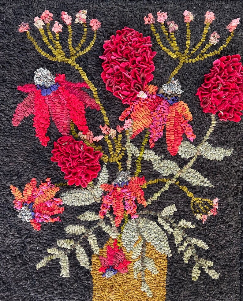 Rug Hooking Pattern Phlox in Proddy Etsy
