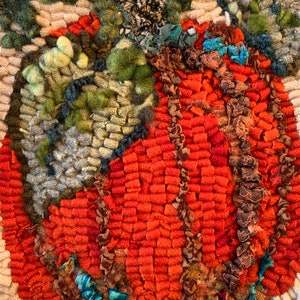 Rug Hooking Kit Pumpkin Red