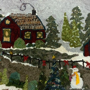 Rug Hooking Pattern Winter Wonderland