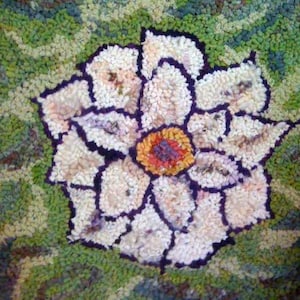 Rug Hooking Pattern Pinwheel 12x12