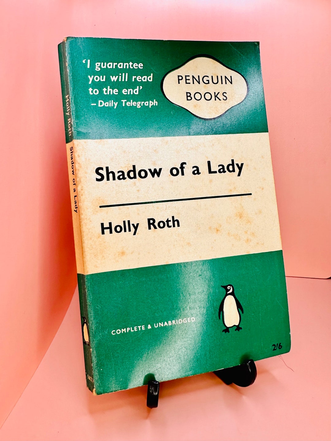 Holly Roth Author Vintage Penguin Book, Green Stripe, Shadow of a Lady, Holly Roth, 1627 ...