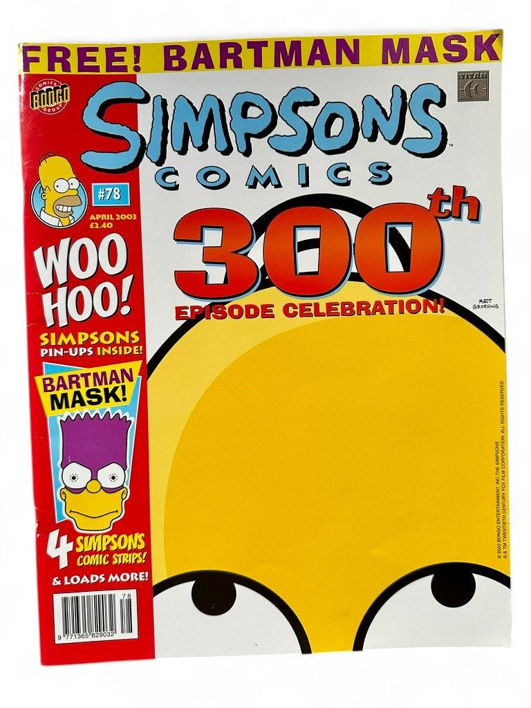 Simpsons Comic April 2003 Issue 78 : 300th Episode Celebration - Etsy