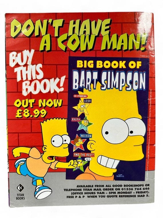 Simpsons Comic October 2002 Issue 71 - Etsy UK
