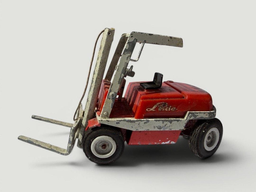 Linde Gabel Stapler H40 - Vintage Metal Forklift Truck Toy - Etsy