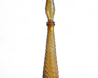 Vintage Glass Empoli Decanter / Genie Bottle, 1960s