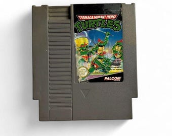 Vintage 1990s Nintendo Entertainment System NES Teenage Mutant Hero Ninja Turtles Game