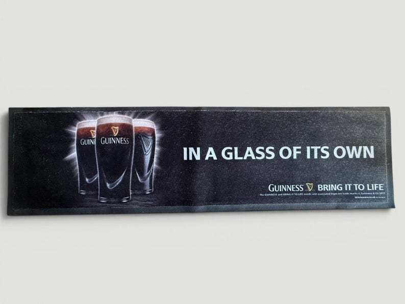 Guinness Bar Runner - In a glass of its own - home bar image 2