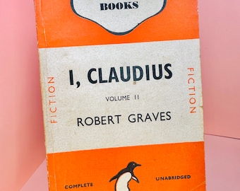 Vintage Penguin Book, Orange stripe, I, Claudius, Volume 2, Robert Graves, 319, Fiction