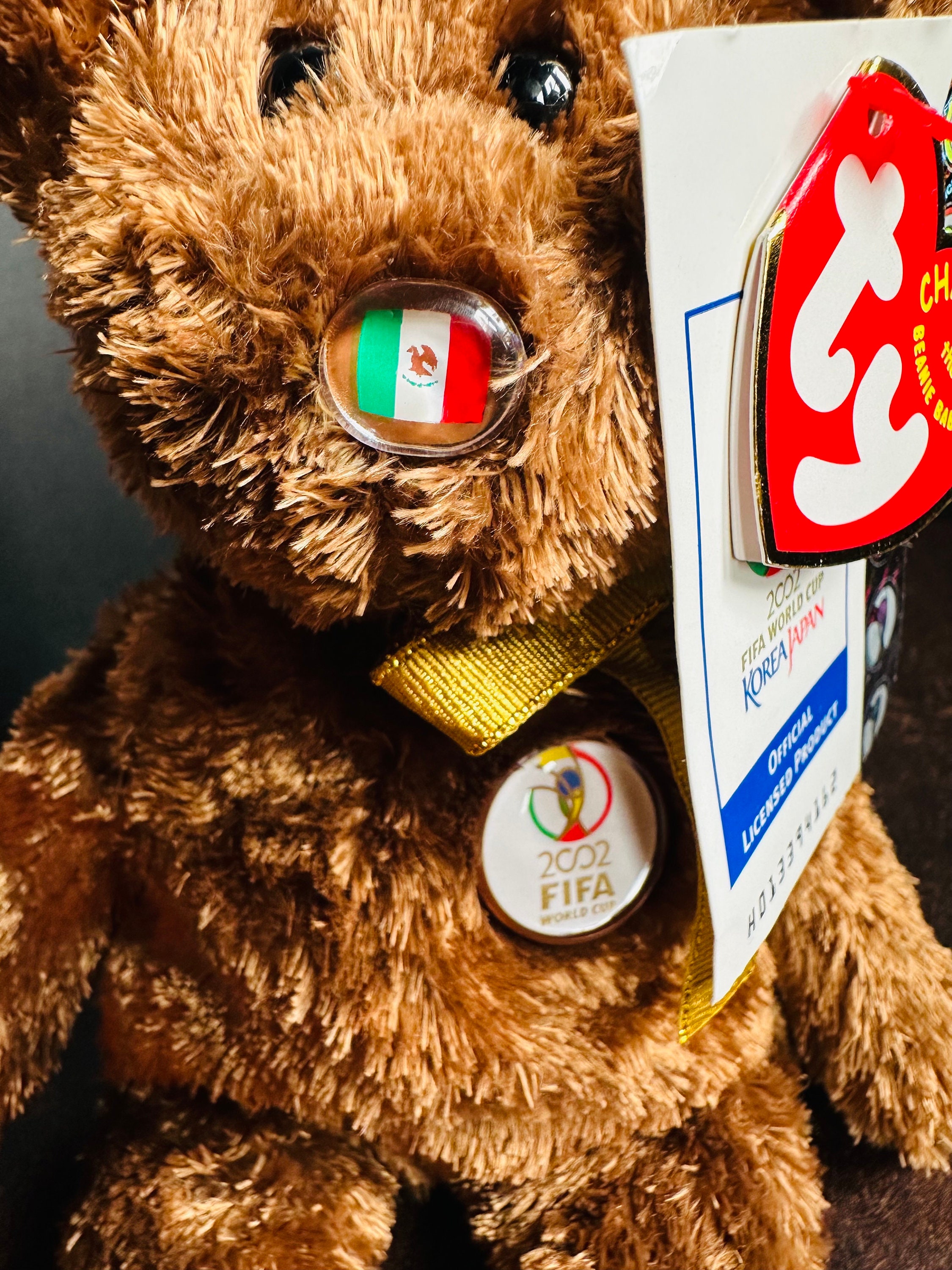 Original TY Beanie Babies, Champion Mexico Bear, FIFA World Cup