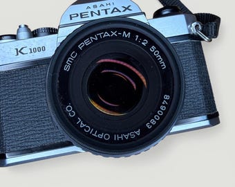 Pentax K1000 35mm Film Camera With SMC-M 50mm F/2 Prime Lens - Etsy