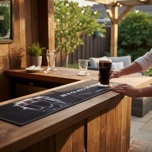 Guinness Bar Runner - In a glass of its own - home bar image 1