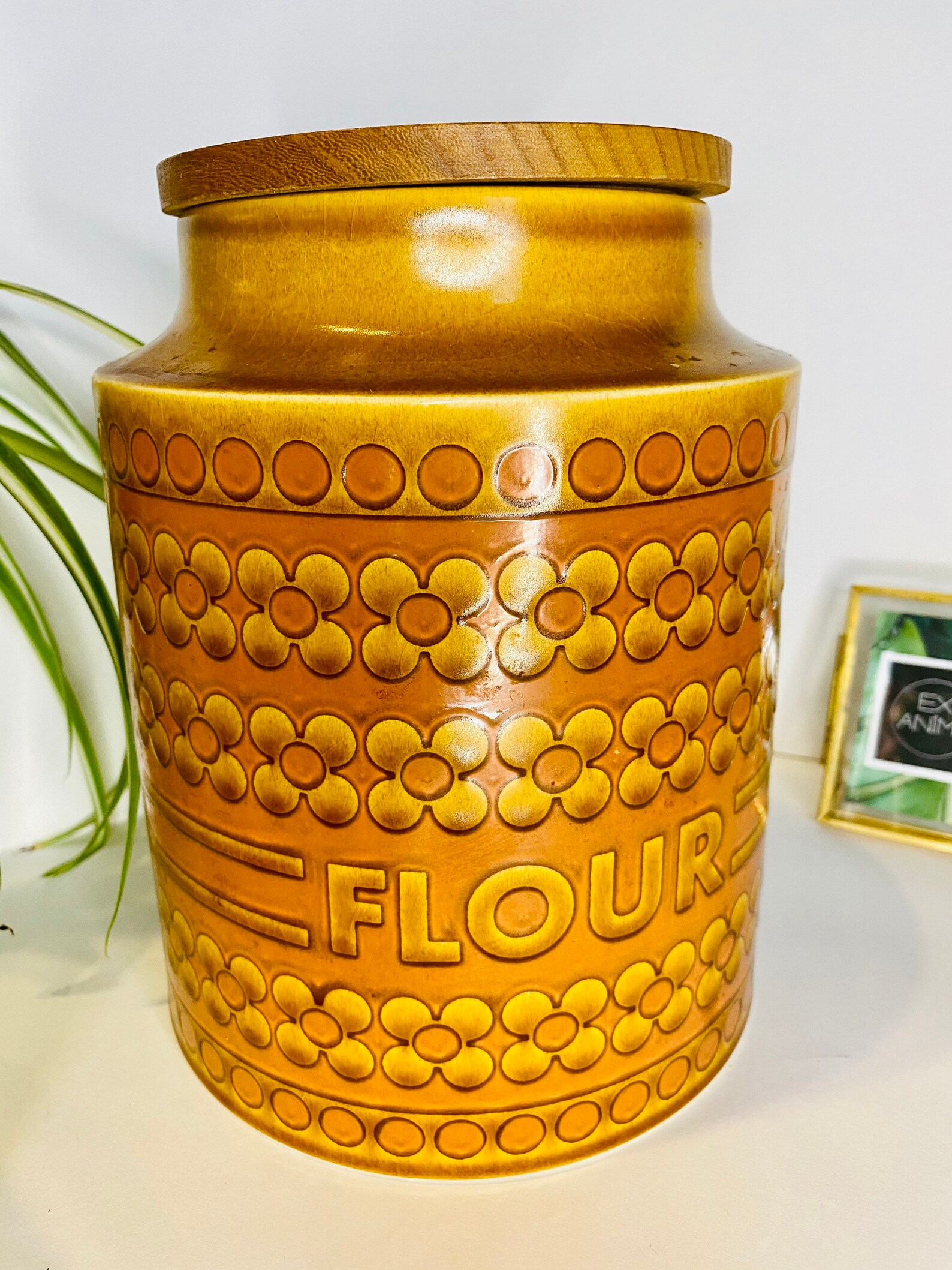 Vintage Hornsea Saffron Large Flour Cannister / Storage Jar / Etsy