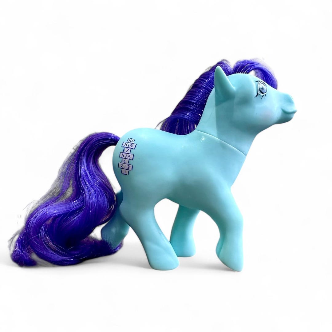 My Little Pony G1 Hopscotch Hopser Italy DE Version Bürste Karte Hasbro 1984