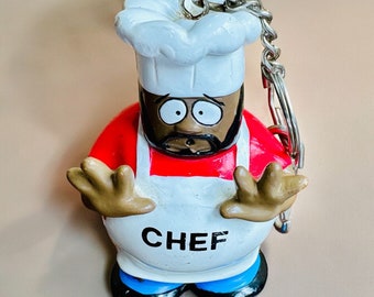 Secret Chef フィギュア 未開封 約15cm 変なおじさん ラリー Vintage South Park Chef Keyring, 1998, Comedy Central, Fun 4 All