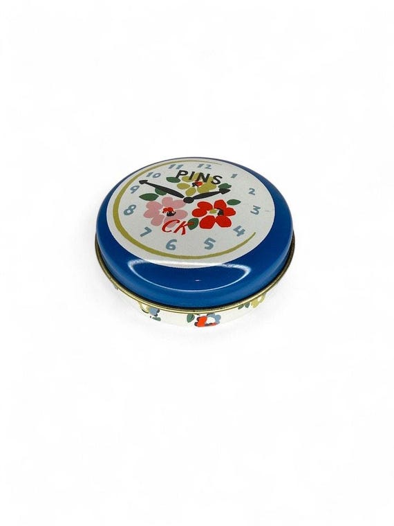Cath Kidston Small Round Clock Pin Tin - Etsy