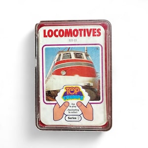 Vintage Top Trumps: Locomotives, Jogo de cartas em estojo original