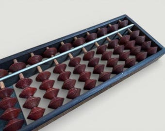 Vintage Soroban Wooden Japanese Abacus Calculating Tool