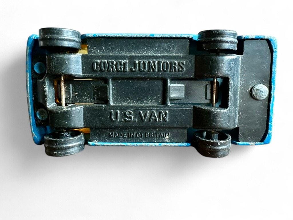 Vintage Corgi Juniors, Blue Adidas Chevy Van - Etsy