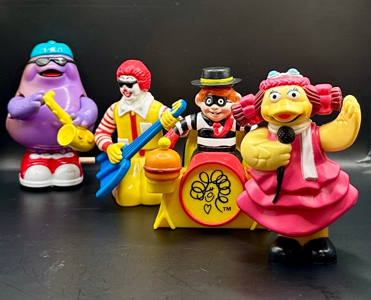 Rare, Vintage, Mcdonald's Rockband, Full Set, Vintage, 1993