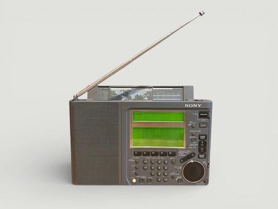 Vintage Boxed Sony Radio - ICF-SW77 - 1991 - Etsy Norway