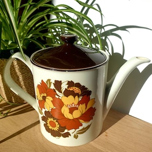 Vintage Johnson Bros, Cabana, Tea Pot, 1970’s, Retro
